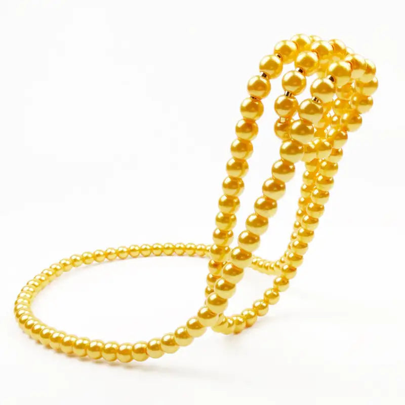 Pearl Necklace Wine Rack – Elegant Storage – close-up view