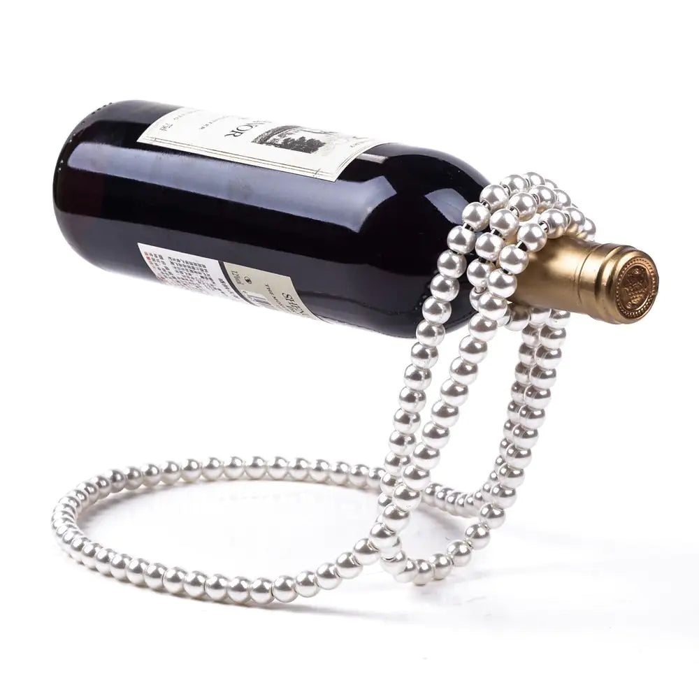 Pearl Necklace Wine Rack – Elegant Storage – additional view